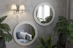 Зеркало «Монблан» МБ-42 белое дерево