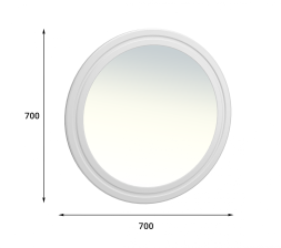 Зеркало «Монблан» МБ-42 белое дерево