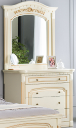 Подзеркальник с зеркалом на комод Деметра