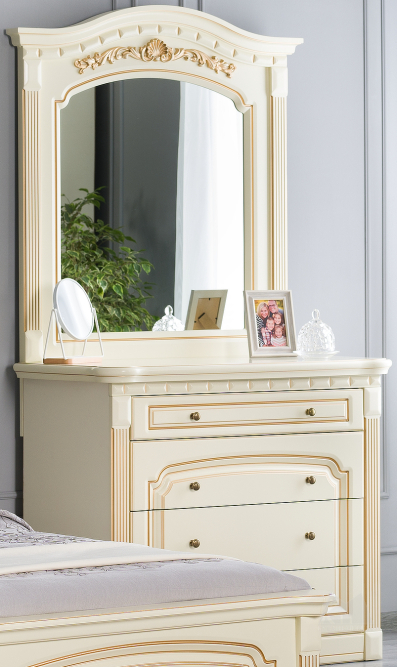 Подзеркальник с зеркалом на комод Деметра