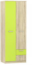 Шкаф для одежды с ящиками Акварель НМ 014.07 М