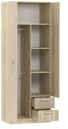 Шкаф для одежды с ящиками Акварель НМ 014.07 М