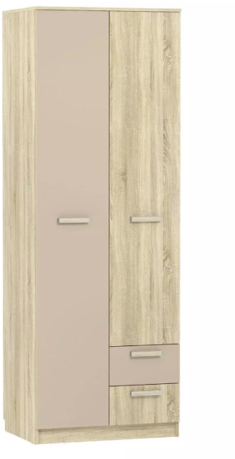 Шкаф для одежды с ящиками Акварель НМ 014.07 М