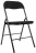 Стул складной BRABIX &quot;Golf CF-007&quot;, чёрный каркас, чёрная ткань, 532892