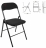 Стул складной BRABIX &quot;Golf CF-007&quot;, чёрный каркас, чёрная ткань, 532892