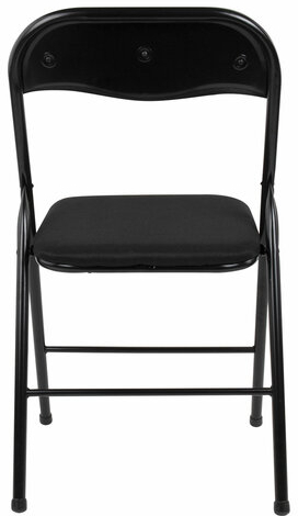 Стул складной BRABIX &quot;Golf CF-007&quot;, чёрный каркас, чёрная ткань, 532892