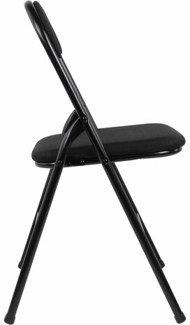 Стул складной BRABIX &quot;Golf CF-007&quot;, чёрный каркас, чёрная ткань, 532892