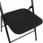 Стул складной BRABIX &quot;Golf CF-007&quot;, чёрный каркас, чёрная ткань, 532892