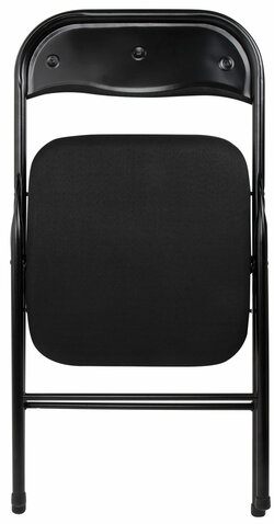 Стул складной BRABIX &quot;Golf CF-007&quot;, чёрный каркас, чёрная ткань, 532892