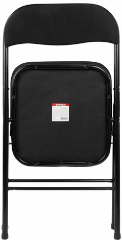 Стул складной BRABIX &quot;Golf CF-007&quot;, чёрный каркас, чёрная ткань, 532892