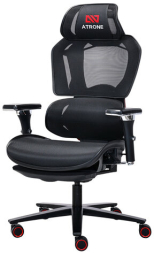 Кресло ATRONE "Optimus ER-707", адаптивный механизм со слайдером, сетка, черный/красный, 532968