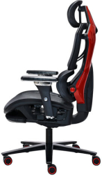 Кресло ATRONE "Optimus ER-707", адаптивный механизм со слайдером, сетка, черный/красный, 532968