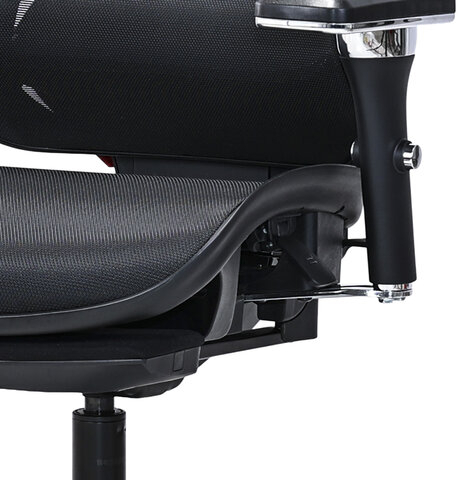 Кресло ATRONE "Optimus ER-707", адаптивный механизм со слайдером, сетка, черный/красный, 532968