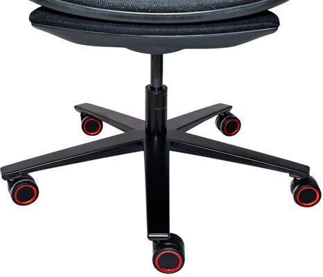 Кресло ATRONE "Optimus ER-707", адаптивный механизм со слайдером, сетка, черный/красный, 532968