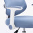 Кресло детское с подставкой для ног BRABIX KIDS MG-215, сетка/ткань TW, голубое, 533312