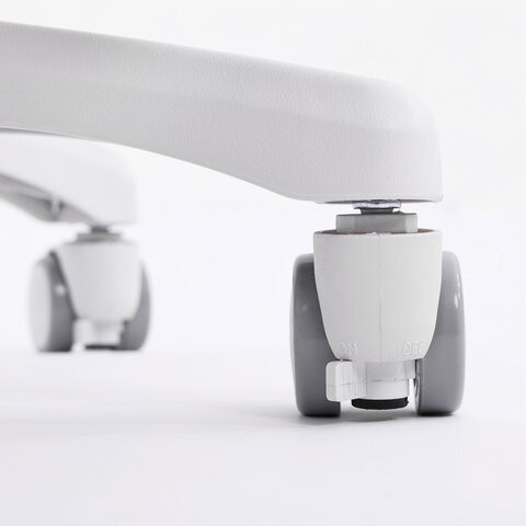 Кресло детское с подставкой для ног BRABIX KIDS MG-215, сетка/ткань TW, голубое, 533312