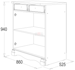 Комод Ольга 1Н