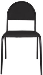 Стул для посетителей &quot;Серна&quot;, черный каркас, ткань черная, СМ 7/22 Т-11