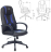Кресло компьютерное ZOMBIE 8, 2 подушки, экокожа, черное/синее, 1583066