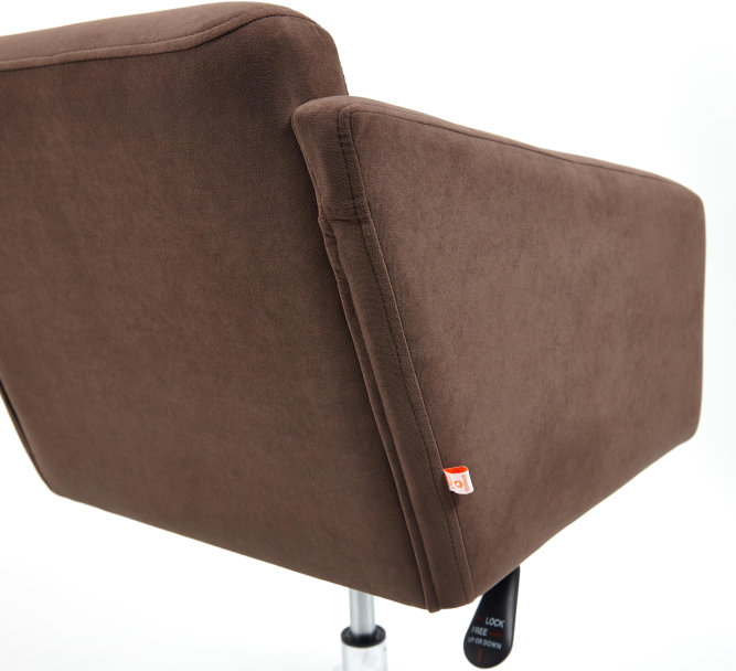 Кресло MILAN хром флок , коричневый, 6