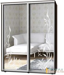 Шкаф-купе 2х дв Стандарт Пескоструй № 15