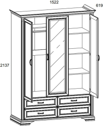 Шкаф 3D4S Монако
