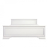Кровать LOZ180 с выкатными тумбами (Кентаки белый)