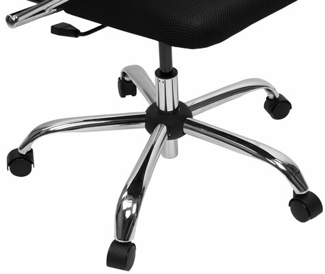 Кресло BRABIX PREMIUM "Ultimate EX-800" хром, плотная двойная сетка Х2, черное, 532911