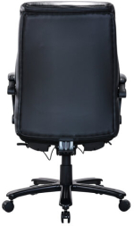 Кресло HAWASAN &quot;Voyager HD-010&quot;, НАГРУЗКА до 180 кг, подножка, экокожа, черное, 532971