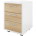 Тумба выкатная (3 ящика с замком) ДБ17 (ДБ17_1+ДБ17_2) (Белый/Акация лорка)