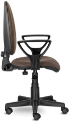 Кресло BRABIX "Prestige Ergo MG-311", регулируемая эргономичная спинка, ткань, коричневое, 531875