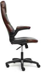 Кресло BAZUKA кож/зам, серый/коричневый, 2TONE/2TONE перф/2TONE