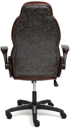 Кресло BAZUKA кож/зам, серый/коричневый, 2TONE/2TONE перф/2TONE