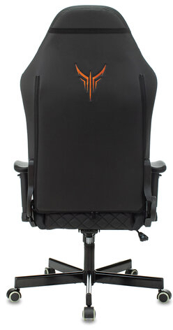 Кресло компьютерное Knight EXPLORE, 2 подушки, экокожа премиум, черное, 1628885