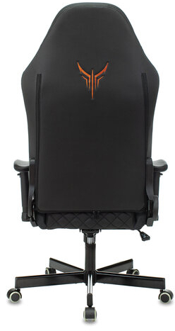 Кресло компьютерное Knight EXPLORE, 2 подушки, экокожа премиум, черное, 1628885