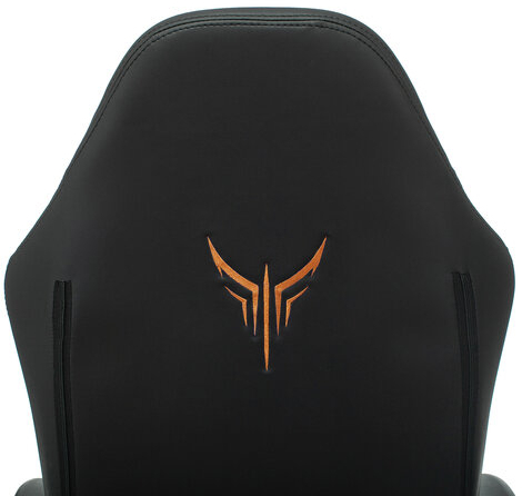 Кресло компьютерное Knight EXPLORE, 2 подушки, экокожа премиум, черное, 1628885