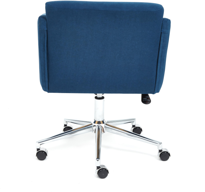 Кресло MILAN хром флок , синий, 32