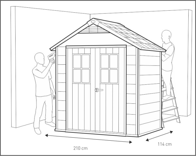 Сарай под покраску Окланд 754 (Oakland 754), серый