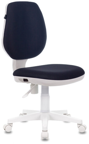 Кресло BRABIX "Fancy MG-201W", без подлокотников, пластик белый, серое, 532412, MG-201W_532412