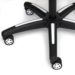 Кресло BAZUKA кож/зам, серый/белый , 2TONE/2TONE перф/36-01