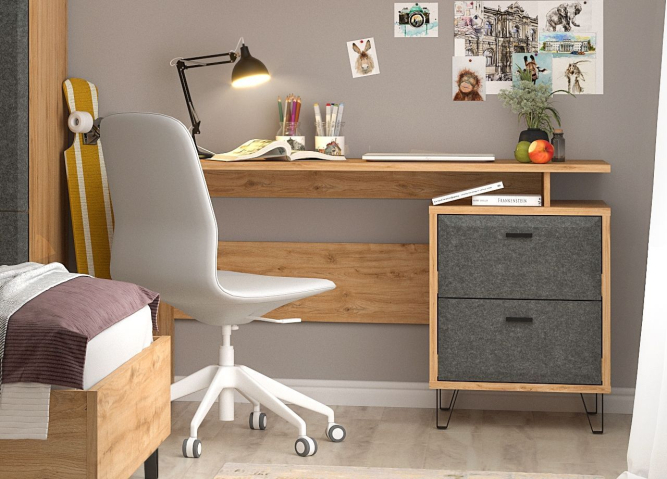 Стол письменный Грейс BIU2S