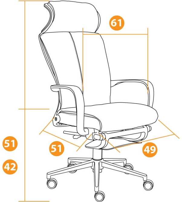 Кресло WING M ткань, черный