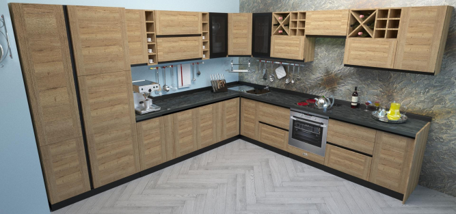 Кухня Сити модульная