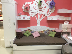 Полка Ассоль АС-48 белое дерево