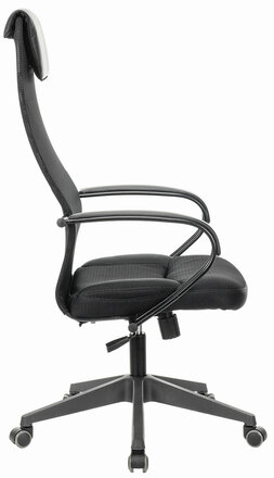 Кресло офисное BRABIX PREMIUM "Stalker EX-608 PL", ткань-сетка/кожзам, черное, 532090