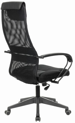 Кресло офисное BRABIX PREMIUM "Stalker EX-608 PL", ткань-сетка/кожзам, черное, 532090