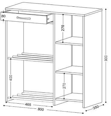 Закрытая консоль Ольга-Лофт 53