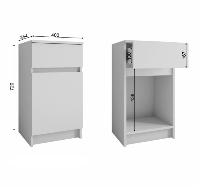 Тумба МС Мори Прихожая МПТ 400