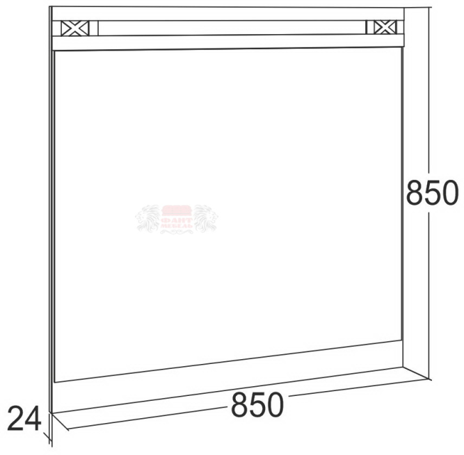 Зеркало навесное Ольга 18