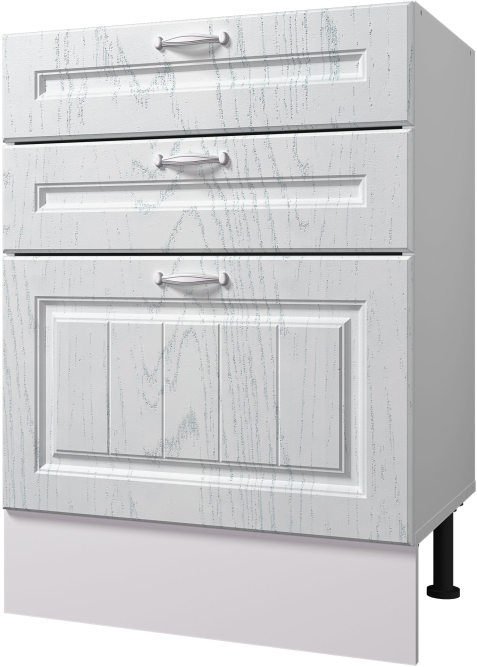 Стол рабочий 600 мм с тремя ящиками Принцесса